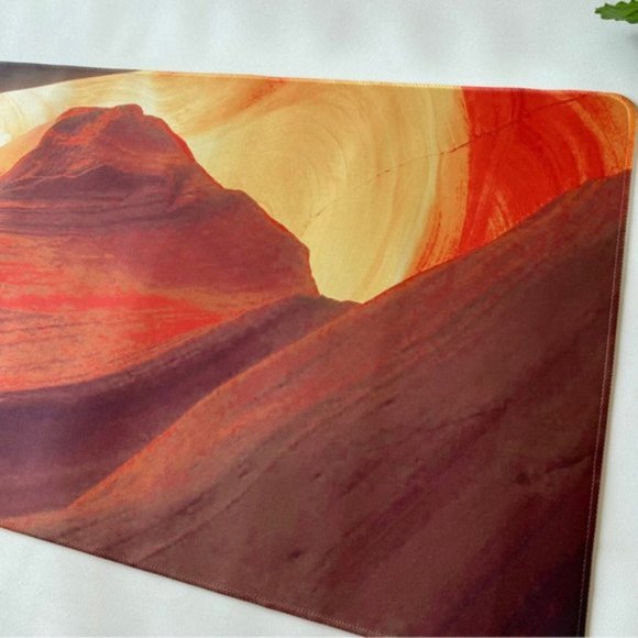 Home Office XL Gaming Desk Mouse Pad Antelope Canyon Desert Non Slip Gamepad New - Picture 3 of 7